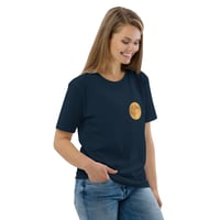 Image 3 of Yellom Moon On the Blue Unisex Organic Cotton T-shirt