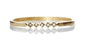 Image of Money Talks BS walks ~delicate 5 Cubic Zarconia"diamond"  studded hinge bracelet