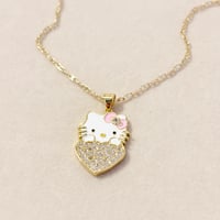 Image 1 of Hello Kitty Heart Necklace