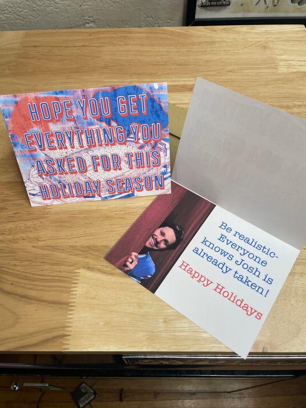 Image of Bills/Josh Allen Holiday Card 