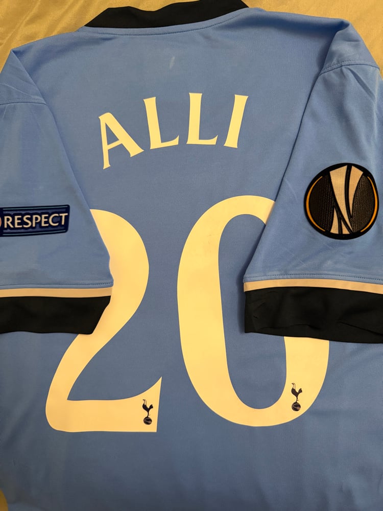Image of PRE ORDER: Tottenham Hotspur “ALLI 20” 2015/16 Away Shirt + UEL patches (M)