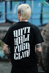 Image 3 of ANTI KALI YUGA CLUB /Shirt (Black/White)