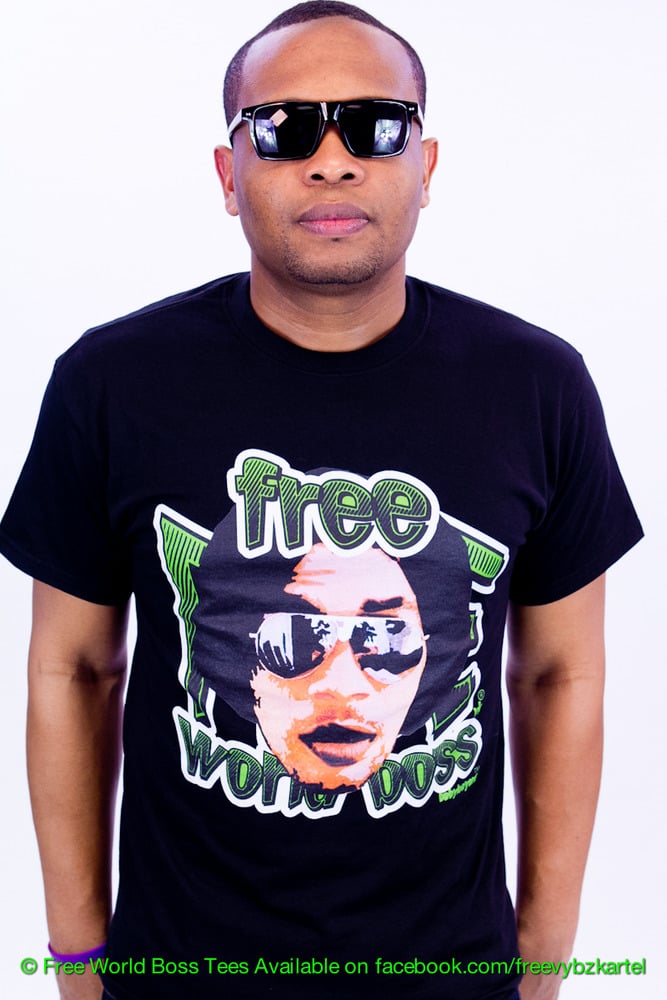 Image of Male Free World Boss Tee (Black)