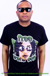 Image of Male Free World Boss Tee (Black)