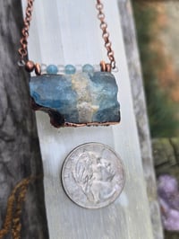 Image 3 of Aquamarine raw specimen necklace