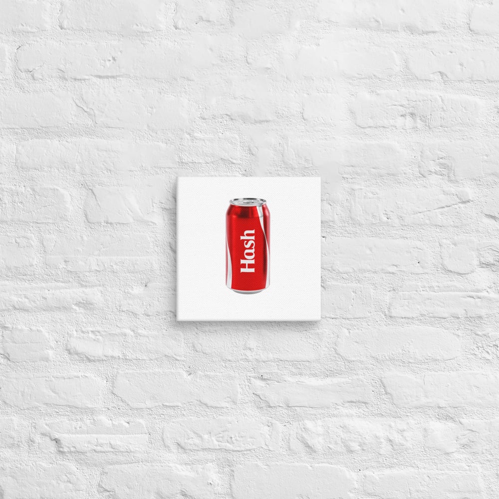 Image of Vintage Hash Can Canvas 