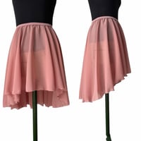 Image 2 of  High low chiffon full circle skirt 