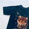 Wolf t shirt vintage size 7-8 years 