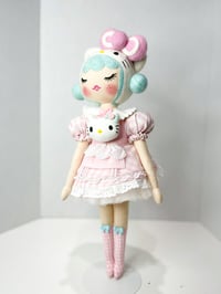 Image 2 of RESRVED FOR AMANDINE Medium Art Doll Hello Kitty Mint 