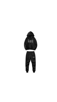 A Hunnid Hustles Sweatsuit (Black and Grey)