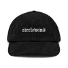 Embroidered Circlewind Corduroy Hat