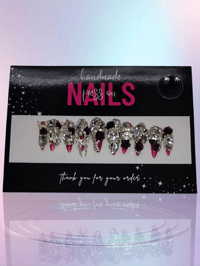 Image 1 of Fatal Elegance - Handmade Press On Nails (Small)