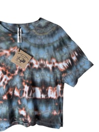 Image 3 of S Crop Tee in Ember Ice Dye #4