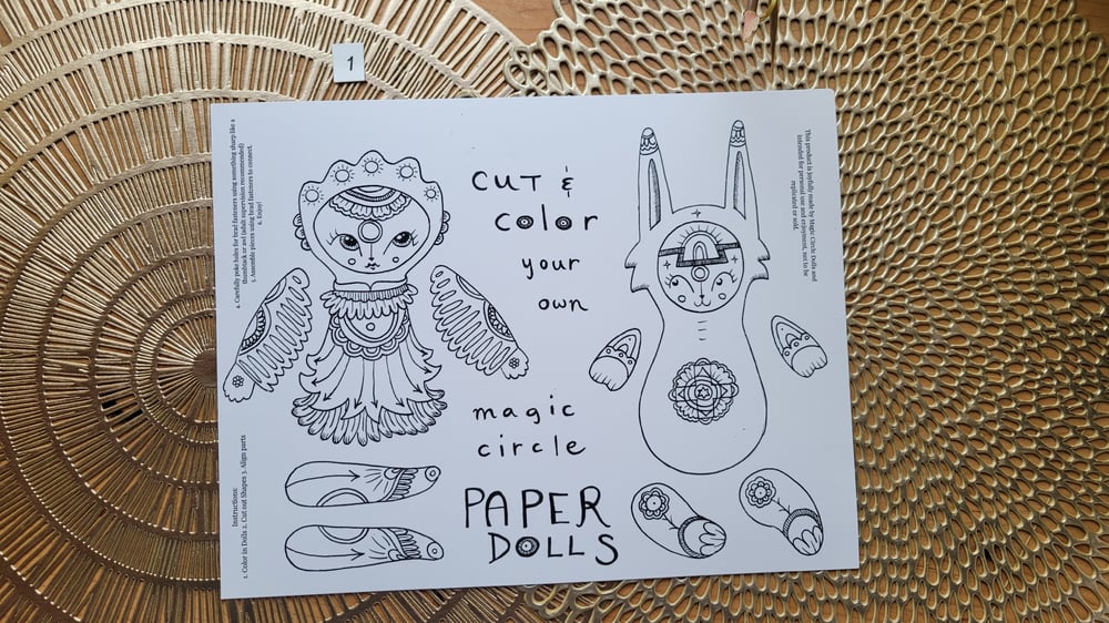 Image of Color your own Paper Dolls