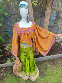 Image 1 of Gypset smock top tunic -Yellows