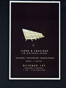 Image of CD release show limited poster!