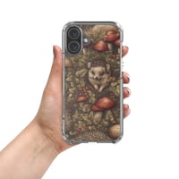 Image 11 of Boho Nature Cottagecore Inspired Hedgehogs Among Mushrooms Clear Case for iPhone®