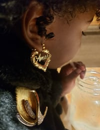 Love Heart Bamboo Earrings