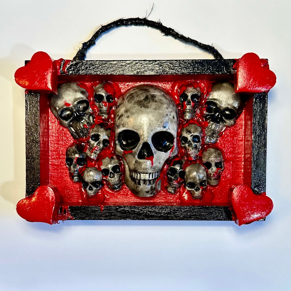 Skulls and Hearts-Red