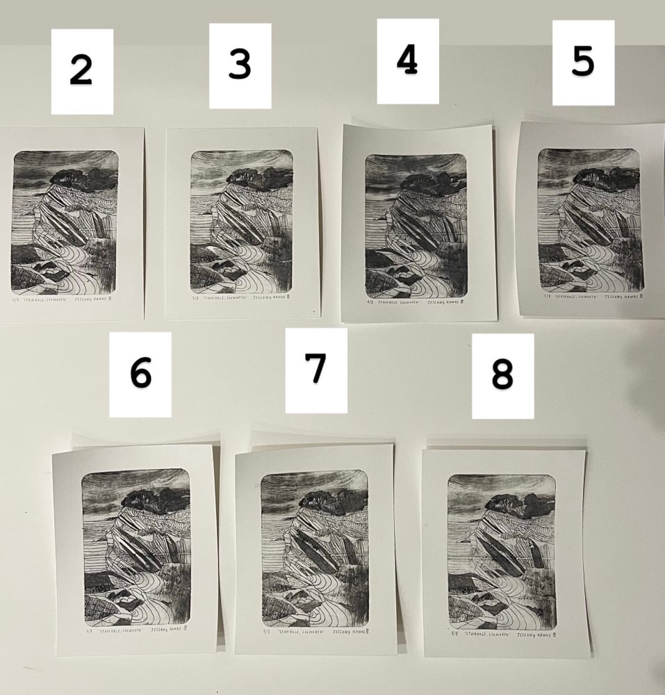 ‘Stairhole, Lulworth’ Original Drypoint Etching