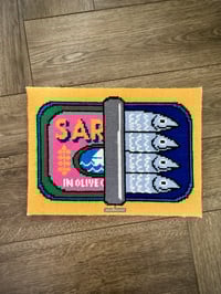 Image 3 of Sardines needlepoint kit 