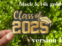 Image 2 of Class Of 2025 Hat Patch / Custom Colors