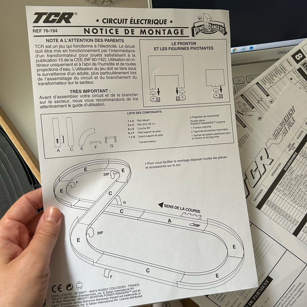 Image of CIRCUIT ELECTRIQUE TCR POWER RANGERS