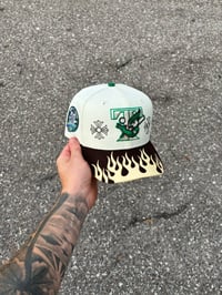 Image 1 of  MULTI TONE OFF WHITE TORONTO BKUEJAYS CUSTOM FITTED CAP