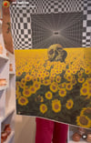 Sunflower skull XXL poster 