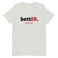 Image 1 of bettER Short-Sleeve Unisex T-Shirt - Black/Red