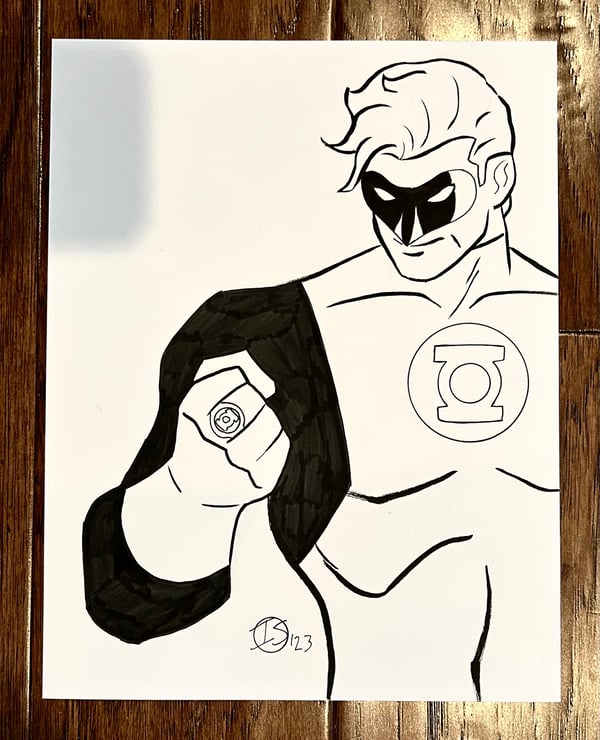 Image of Hal Jordan original art 