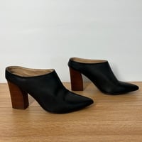 Image 5 of JOE’S Black Genuine Leather Women's Mule Shoes