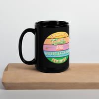 Image 1 of Intersectional Feminist Quilter Mug - Glossy Black 