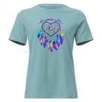 Image 5 of Women's Relaxed T-Shirt, Dream In Color Dreamcatcher Tee