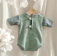 Image 1 of Newborn bodysuit for photo shoots | Amir | sage