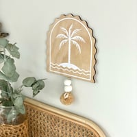 Image 2 of Pom Pom Palm Wall Decor