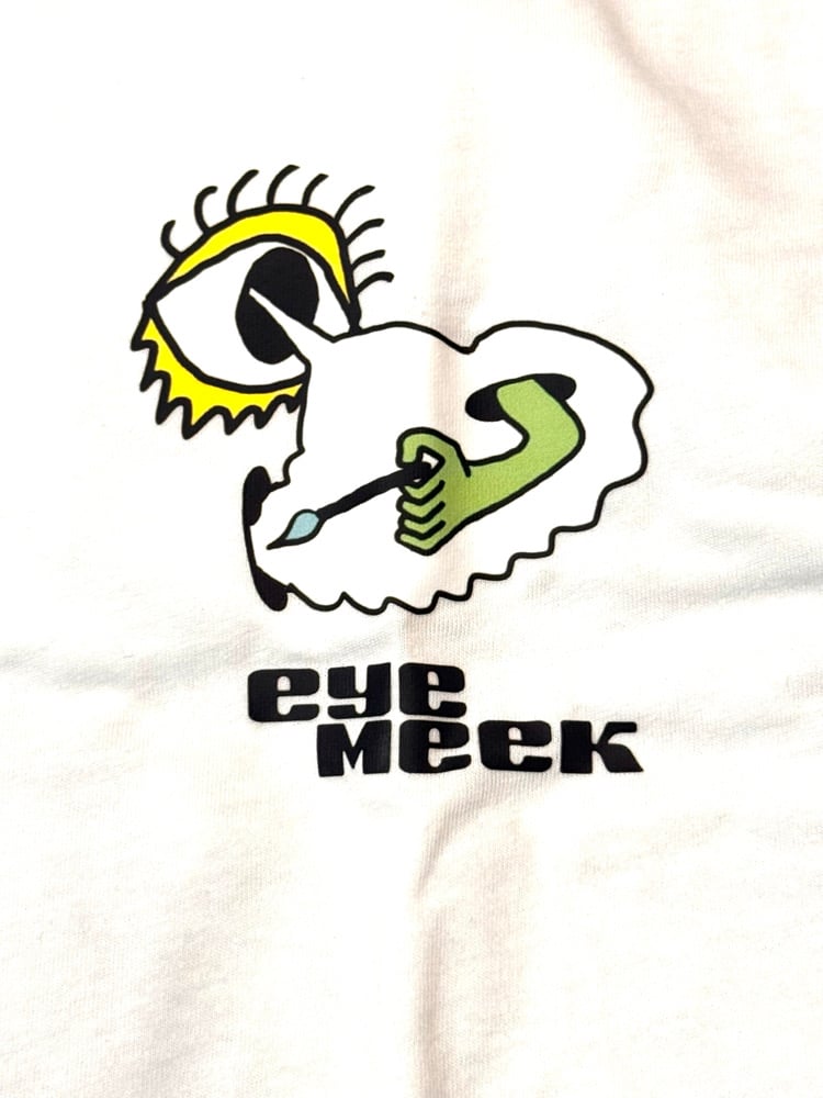 Image of Eyemeek logo front and back 