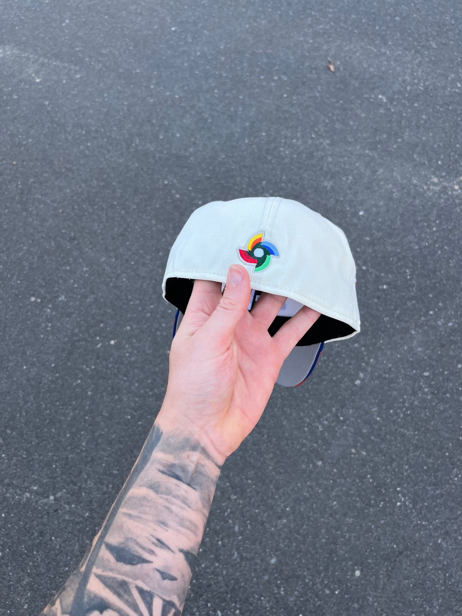 GREY BRIM CHROME MULTI TONE PUERTO RICO CUSTOM FITTED CAP | WORLDWIDE ...