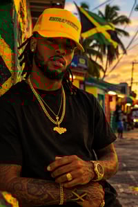 Image 1 of Gold “ENTRAPRENEUR” Trucker Hat – The World Is Yours Editi