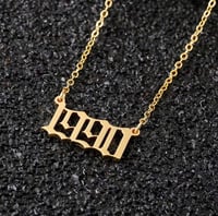 Image 2 of Birth Year Necklace 