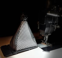Image 3 of Houndstooth leather shift boot 