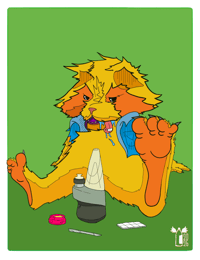 “Butterface” print