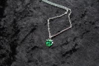 Image 5 of Dead Good Beetle wing tiny heart necklace