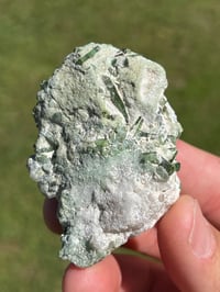 Image 10 of Green Tourmaline Bars In Quartz Matrix #2217