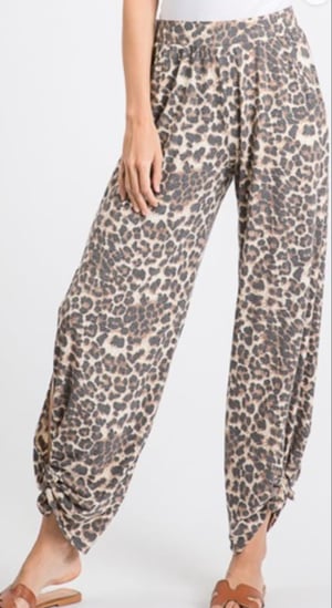 Image of Cheetah Print Tie Knot Pants 