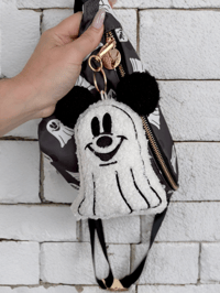 Image 1 of Ghost Mouse Plushie Bag Charm | Large