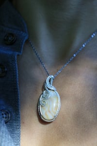 Image 3 of Sterling Silver Crazy Lace Agate Pendant