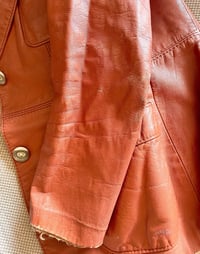 Image 6 of Vintage 70s tan leather jacket XS/S
