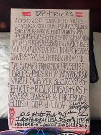 Image 5 of DUANE PETERS TRICK LIST W STICKERS AND SHADES INDY OJ 