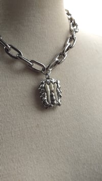 Image 5 of Sheep tooth chunky statement necklace small